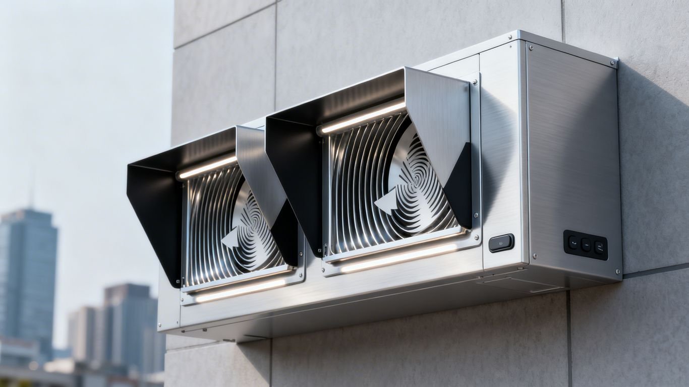 Unité de ventilation double flux thermodynamique moderne.