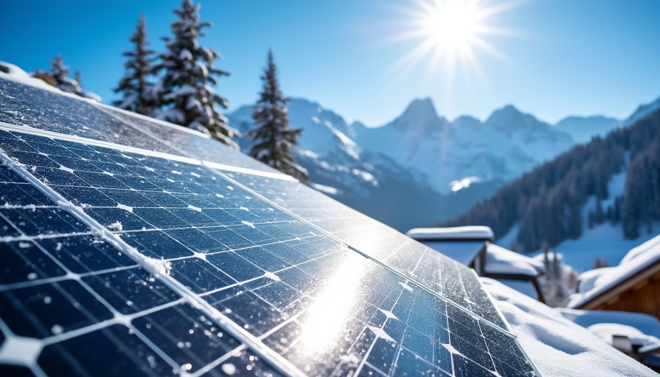 Panneaux solaires en hiver astuces pour maximiser votre energie malgre le froid 1 découvrez comment optimiser la performance de vos panneaux solaires en hiver avec nos astuces pour maximiser votre production d'énergie malgré le froid et la neige.