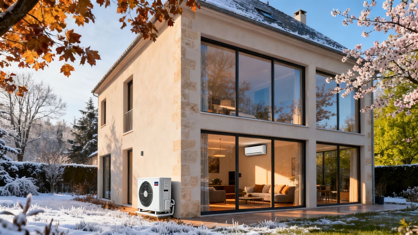 chauffage reversible : confort, conso et SCOP/SEER