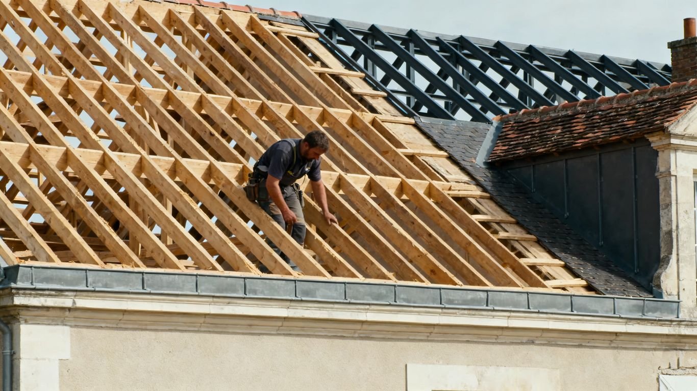 prix charpente m2 : bois, métal et traitements